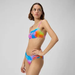 Printed Strappy Fixed Bikini Top-Speedo Online