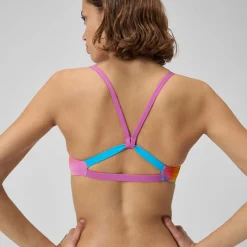 Printed Strappy Fixed Bikini Top-Speedo Online