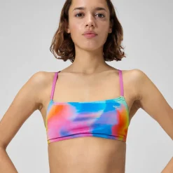 Printed Strappy Fixed Bikini Top-Speedo Online