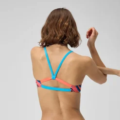 Printed Strappy Fixed Bikini Top-Speedo Discount