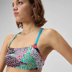 Printed Strappy Fixed Bikini Top-Speedo Discount