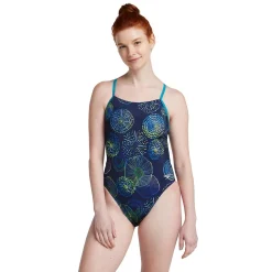 Printed T-Back One Piece-Speedo Hot