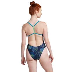 Printed T-Back One Piece-Speedo Hot