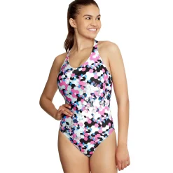 Printed Thin Strap One Piece-Speedo Best
