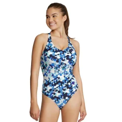 Printed Thin Strap One Piece-Speedo Fashion