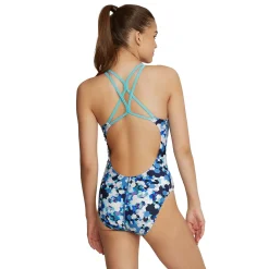 Printed Thin Strap One Piece-Speedo Fashion