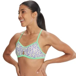 Printed Tie Back Keyhole Top-Speedo Fashion