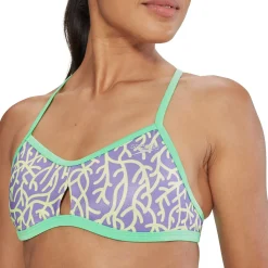 Printed Tie Back Keyhole Top-Speedo Fashion