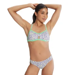 Printed Tie Back Keyhole Top-Speedo Fashion