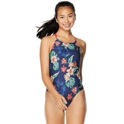 Printed Tie Back One Piece-Speedo Outlet
