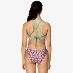 Printed Tie Back One Piece-Speedo Hot