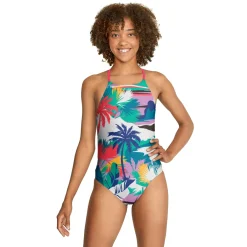 Printed Tie Back One Piece-Speedo Sale