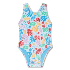 Printed Toddler Snapsuit One Piece-Speedo Clearance