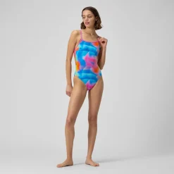 Printed Tri Back One Piece-Speedo New