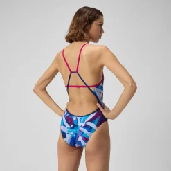 Printed Tri Back One Piece-Speedo New