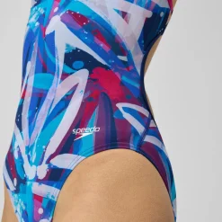 Printed Tri Back One Piece-Speedo New