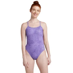 Printed Twist Back One Piece-Speedo Hot