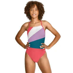 Radiating Splice T-Back One Piece-Speedo New