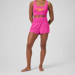 Regan Collection Solid Logo High Waist Short-Speedo Outlet