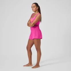 Regan Collection Solid Logo Crop Top-Speedo Sale