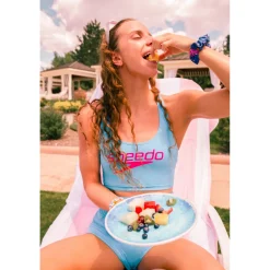 Regan Collection Solid Logo Crop Top-Speedo Outlet