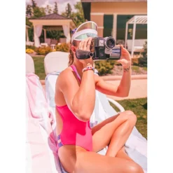 Regan Collection Twist Back One Piece and Scrunchie-Speedo Best