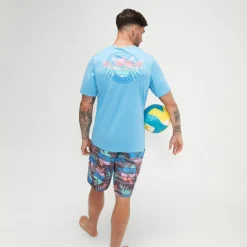 Short Sleeve Graphic Swim Rashguard-Speedo Sale