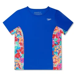 Short Sleeve Printed Splice Rashguard-Speedo Clearance