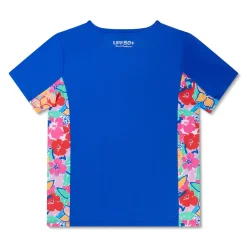 Short Sleeve Printed Splice Rashguard-Speedo Clearance