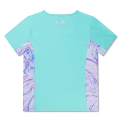 Short Sleeve Printed Splice Rashguard-Speedo Hot