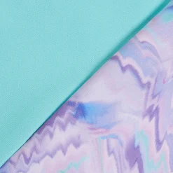 Short Sleeve Printed Splice Rashguard-Speedo Hot