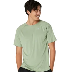 Short Sleeve Swim Rashguard-Speedo Hot