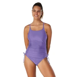 Side Shirred One Piece-Speedo New