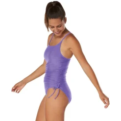 Side Shirred One Piece-Speedo New