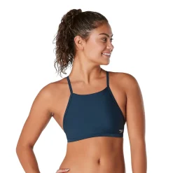 Solid Double Lace Back Top-Speedo Outlet