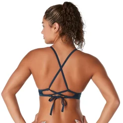 Solid Double Lace Back Top-Speedo Outlet