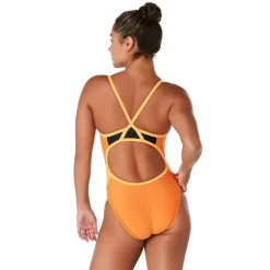 Solid Flyback One Piece-Speedo Hot