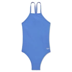 Solid High Neck Tie Back One Piece-Speedo Clearance