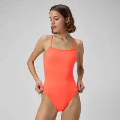Solid One Back One Piece-Speedo Hot