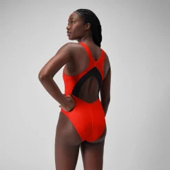 Solid Scoop Mesh One Piece-Speedo Sale