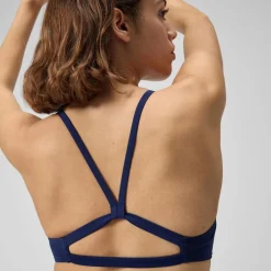 Solid Strappy Fixed Bikini Top-Speedo Clearance