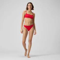 Solid Strappy Fixed Bikini Top-Speedo Sale