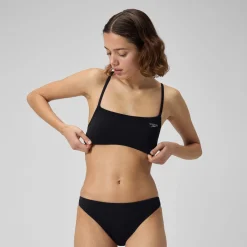 Solid Strappy Fixed Bikini Top-Speedo Best