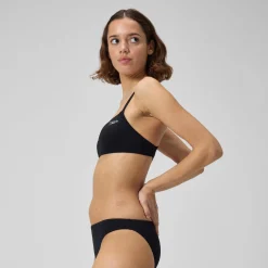 Solid Strappy Fixed Bikini Top-Speedo Best