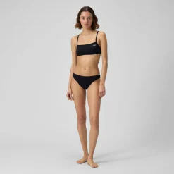 Solid Strappy Fixed Bikini Top-Speedo Best