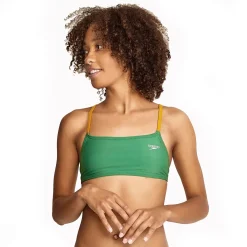 Solid Strappy Fixed Bikini Top-Speedo Discount