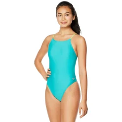 Solid Strappy Fixed One Piece-Speedo New