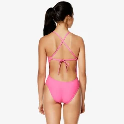 Solid Tie Back One Piece-Speedo New