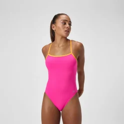 Solid Tri Back One Piece-Speedo Hot