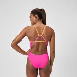 Solid Tri Back One Piece-Speedo Hot